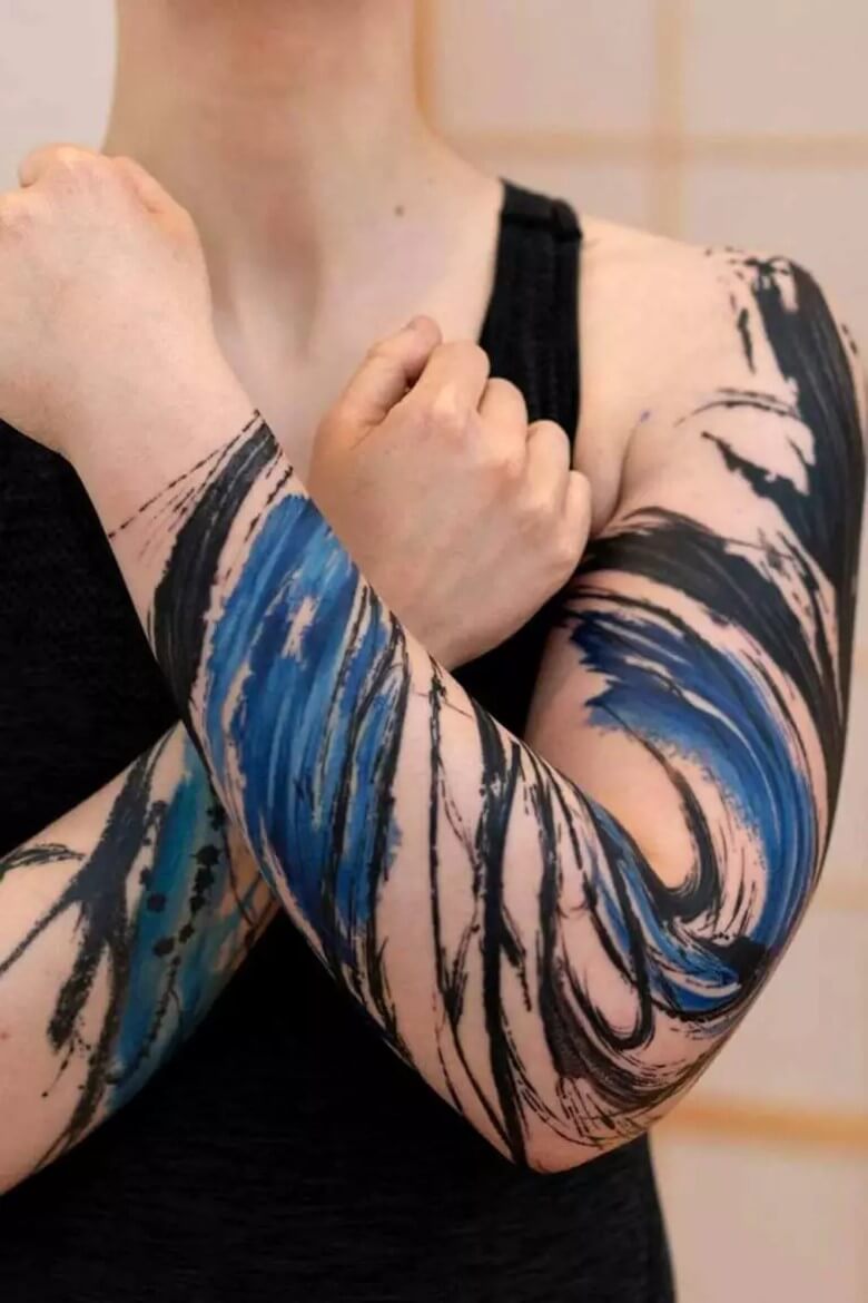 Sehr angesagt - Aquarell-Tattoos