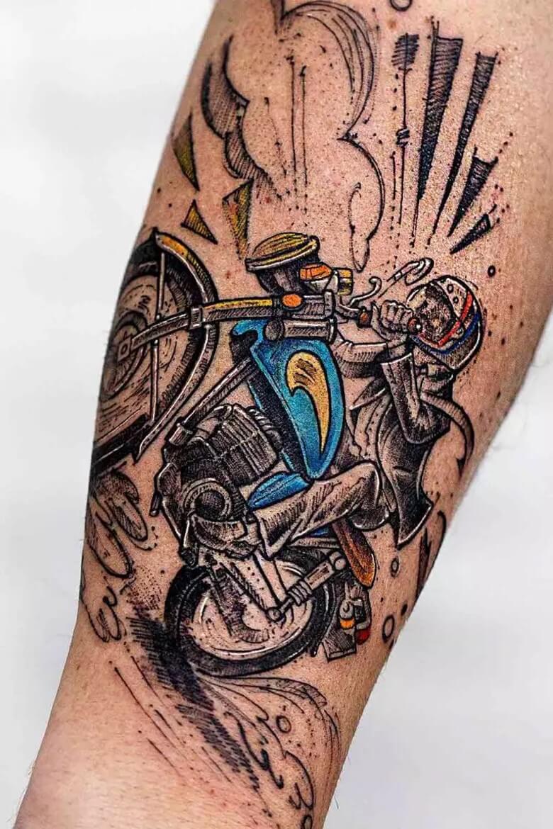 Tattoos für Männer - Motorrad