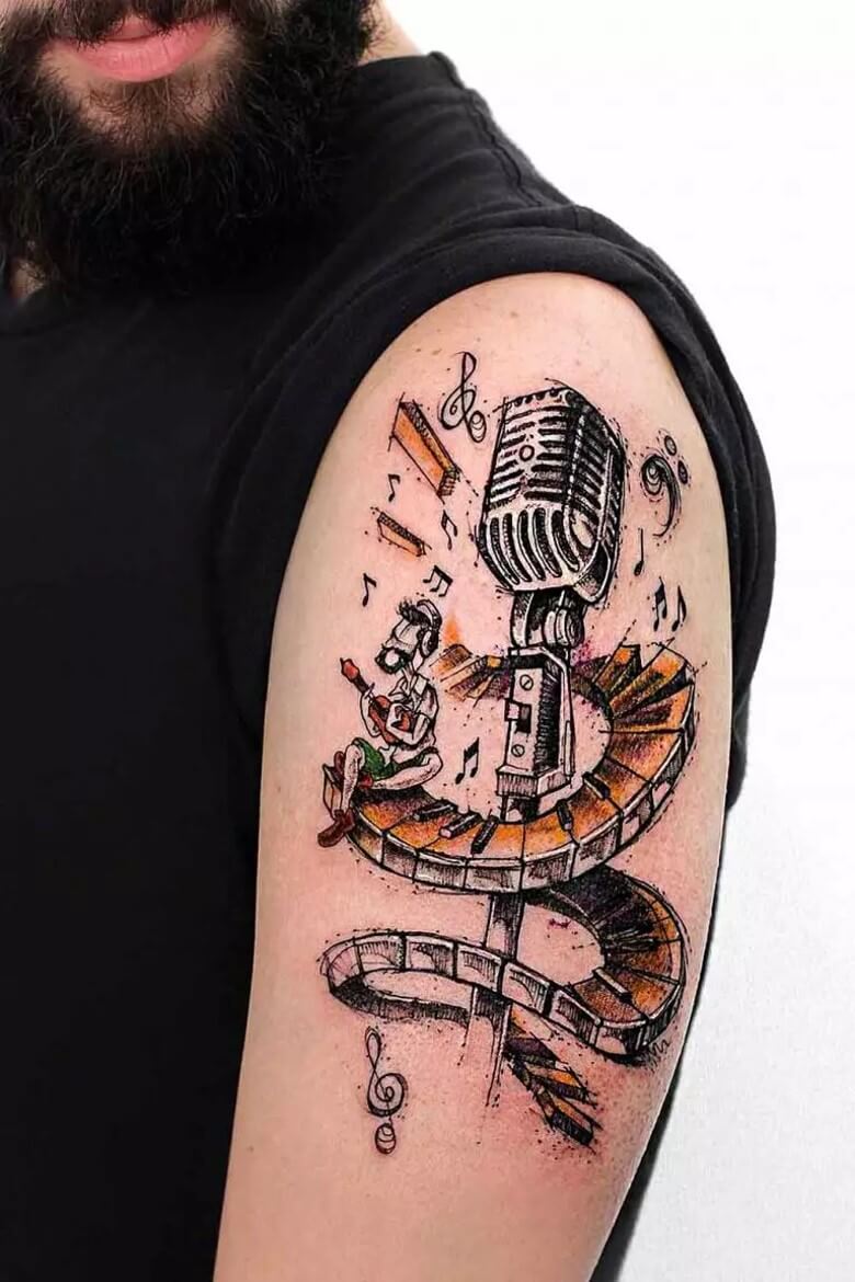 Zeige Deine Leidenschaft für Musik mit einem Tattoo