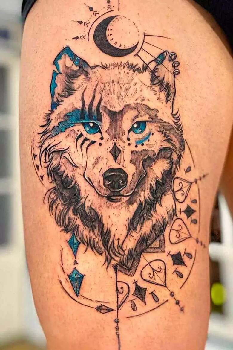 Was bedeutet ein Wolfs-Tattoo?