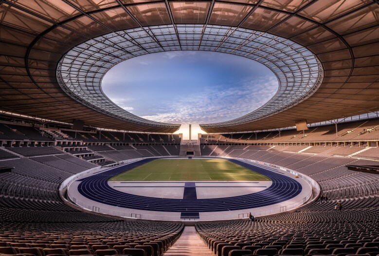 Das Olympiastadion in Berlin