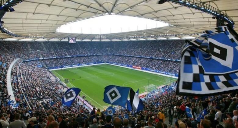 Das Volksparkstadion in Hamburg